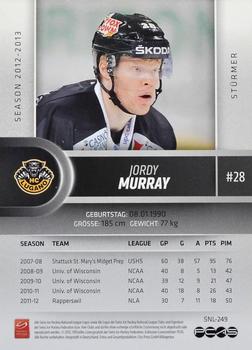 2012-13 Swiss National League #249 Jordy Murray Back