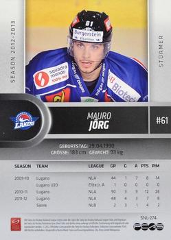 2012-13 Swiss National League #274 Mauro Jorg Back