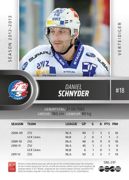 2012-13 Swiss National League #297 Daniel Schnyder Back