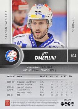 2012-13 Swiss National League #311 Jeff Tambellini Back