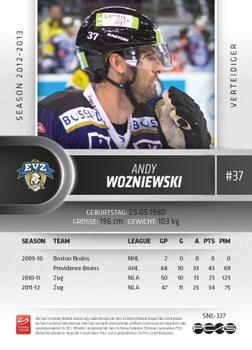 2012-13 Swiss National League #327 Andy Wozniewski Back
