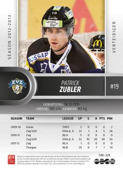 2012-13 Swiss National League #328 Patrick Zubler Back