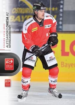 2012-13 Swiss National League #349 Alessandro Chiesa Front