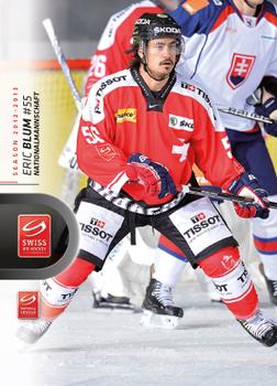 2012-13 Swiss National League #355 Eric Blum Front