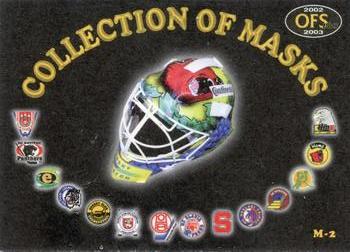 2002-03 OFS Plus (ELH) - Masks #M2 Ivo Pesat Front