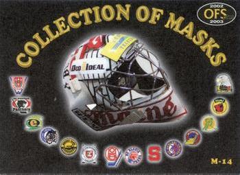 2002-03 OFS Plus (ELH) - Masks #M14 Vladimir Hudacek Front
