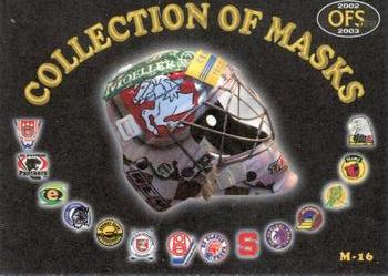 2002-03 OFS Plus (ELH) - Masks #M16 Adam Svoboda Front