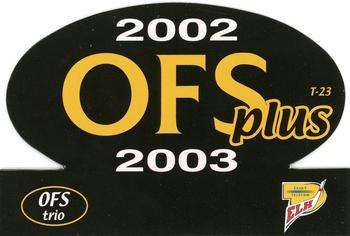 2002-03 OFS Plus (ELH) - OFS Trio #T-23 Petr Tucek / Jiri Marusak / Rostislav Vlach Back