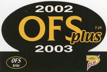 2002-03 OFS Plus (ELH) - OFS Trio #T-24 Petr Svoboda / Jan Snopek / Peter Pucher Back