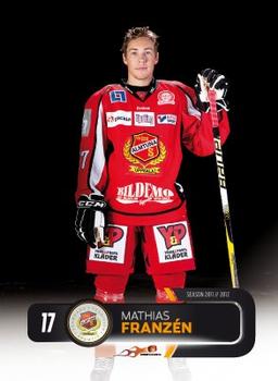 2011-12 HockeyAllsvenskan #ALLS-015 Mathias Franzen Front