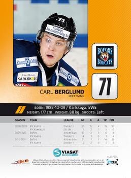 2011-12 HockeyAllsvenskan #ALLS-025 Carl Berglund Back