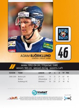 2011-12 HockeyAllsvenskan #ALLS-026 Adam Björklund Back