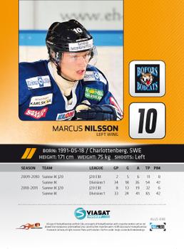 2011-12 HockeyAllsvenskan #ALLS-030 Marcus Nilsson Back