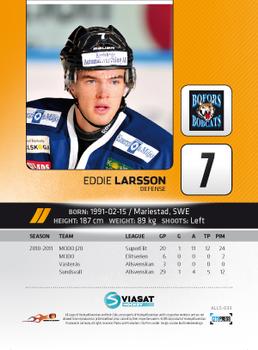 2011-12 HockeyAllsvenskan #ALLS-033 Eddie Larsson Back