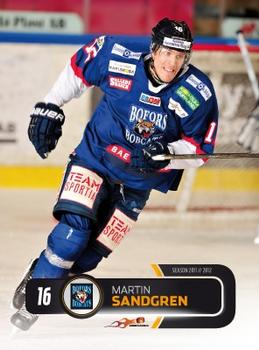 2011-12 HockeyAllsvenskan #ALLS-039 Martin Sandgren Front