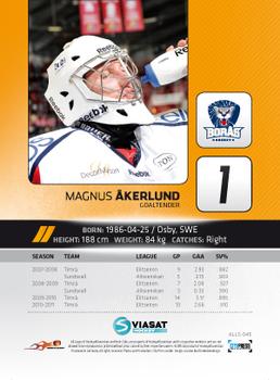 2011-12 HockeyAllsvenskan #ALLS-045 Magnus Akerlund Back