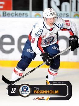2011-12 HockeyAllsvenskan #ALLS-046 Tim Branholm Front