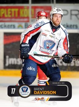 2011-12 HockeyAllsvenskan #ALLS-047 Brent Davidson Front