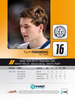 2011-12 HockeyAllsvenskan #ALLS-070 Filip Forsberg Back