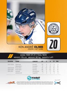 2011-12 HockeyAllsvenskan #ALLS-077 Ken-Andre Olimb Back