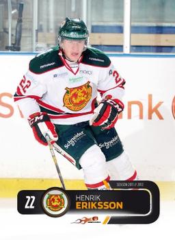 2011-12 HockeyAllsvenskan #ALLS-116 Henrik Eriksson Front