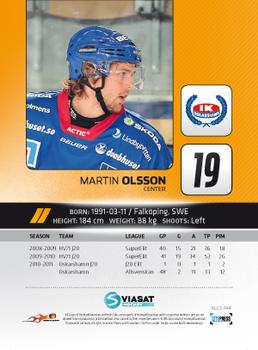 2011-12 HockeyAllsvenskan #ALLS-144 Martin Olsson Back