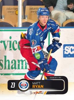 2011-12 HockeyAllsvenskan #ALLS-146 Matt Ryan Front