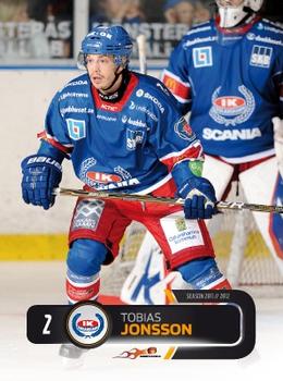 2011-12 HockeyAllsvenskan #ALLS-153 Tobias Jonsson Front