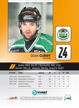 2011-12 HockeyAllsvenskan #ALLS-160 Sean Curry Back