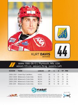 2011-12 HockeyAllsvenskan #ALLS-180 Kurt Davis Back