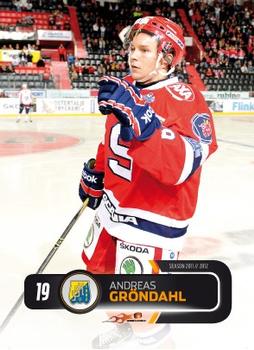 2011-12 HockeyAllsvenskan #ALLS-184 Andreas Gröndahl Front