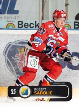 2011-12 HockeyAllsvenskan #ALLS-193 Robert Sabolic Front