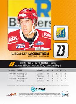 2011-12 HockeyAllsvenskan #ALLS-196 Alexander Lagerström Back