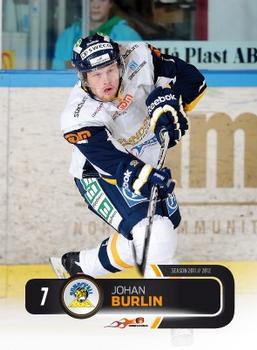 2011-12 HockeyAllsvenskan #ALLS-202 Johan Burlin Front