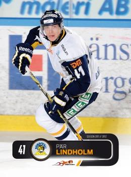 2011-12 HockeyAllsvenskan #ALLS-219 Par Lindholm Front