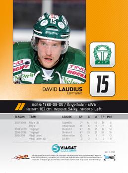2011-12 HockeyAllsvenskan #ALLS-230 David Laudius Back