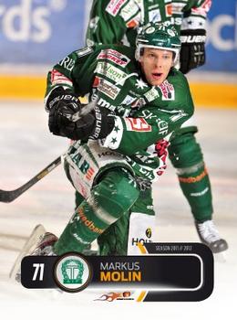 2011-12 HockeyAllsvenskan #ALLS-232 Markus Molin Front