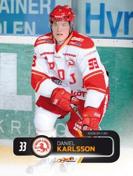 2011-12 HockeyAllsvenskan #ALLS-254 Daniel Karlsson Front