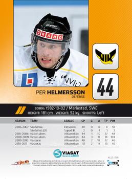2011-12 HockeyAllsvenskan #ALLS-268 Per Helmersson Back