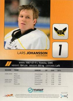 2011-12 HockeyAllsvenskan #ALLS-272 Lars Johansson Back