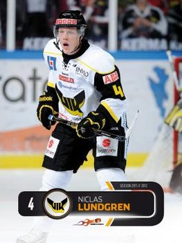 2011-12 HockeyAllsvenskan #ALLS-276 Niclas Lundgren Front