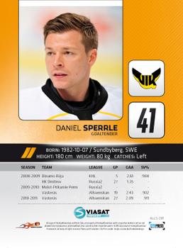 2011-12 HockeyAllsvenskan #ALLS-281 Daniel Sperrle Back