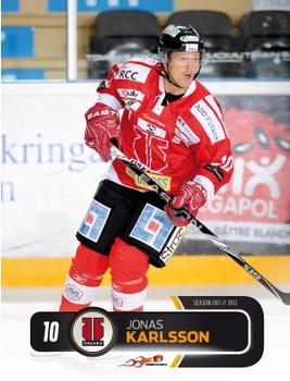 2011-12 HockeyAllsvenskan #ALLS-295 Jonas Karlsson Front