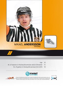 2011-12 HockeyAllsvenskan #ALLS-309 Mikael Andersson Back