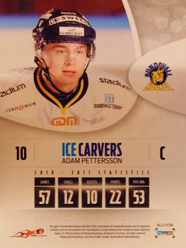 2011-12 HockeyAllsvenskan - Ice Carvers #ALLS-IC08 Adam Pettersson Back
