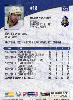 2012-13 Czech OFS Plus #002 David Kuchejda Back