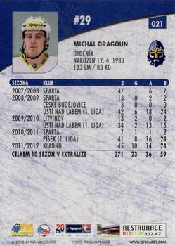 2012-13 Czech OFS Plus #021 Michal Dragoun Back