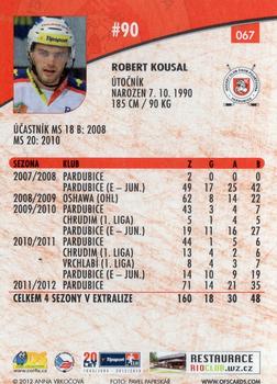 2012-13 Czech OFS Plus #067 Robert Kousal Back