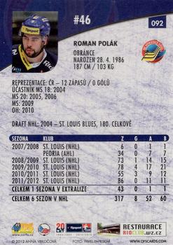 2012-13 Czech OFS Plus #092 Roman Polak Back