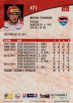 2012-13 Czech OFS Plus #131 Michal Svihalek Back